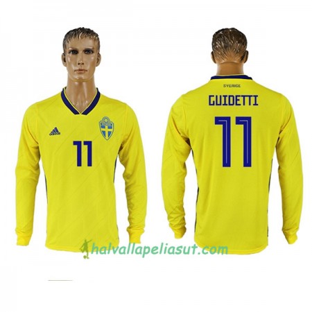 Jalkapallo Pelipaidat Ruotsi Guidetti 11 World Cup 2018 Kotipaita Pitkähihainen